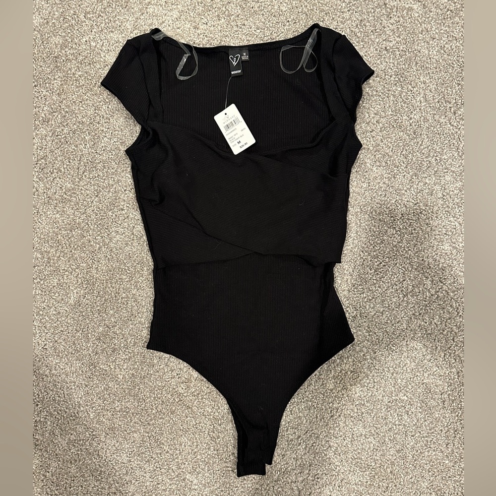 NWT Windsor Black Bodysuit: Medium